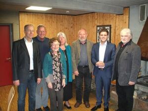 v.l.Georg Göpfert, Manfred Ruckh, Ingrid Ziegler, Ursula Leiser, Fritz Grauer, Florian Wahl und Harald Jordan