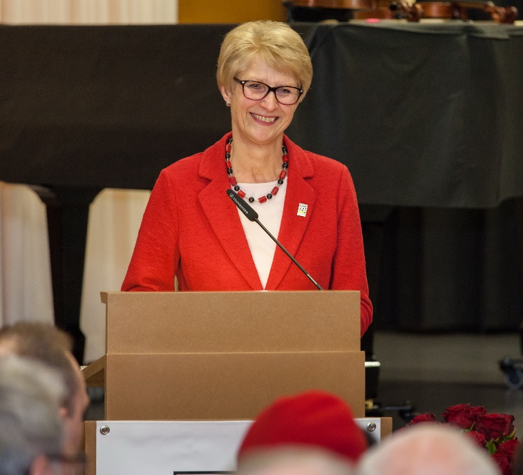 Ingrid-Münnig-Gaedke bei der Begrüßung